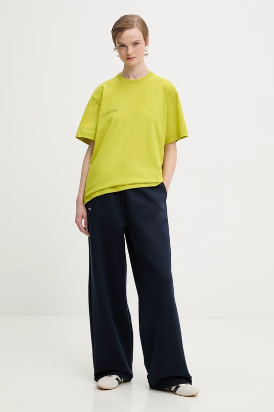 Pangaia t-shirt bawełniany 10000287.. zielony AW25
