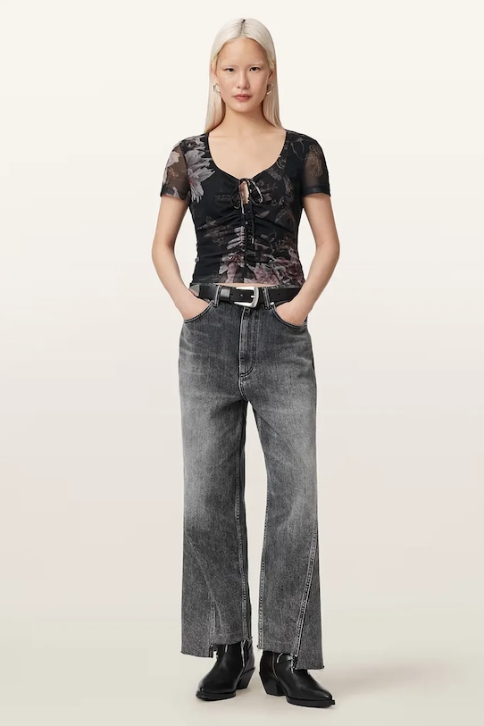 Odzież AllSaints bluzka damska GABBY W153JE czarny