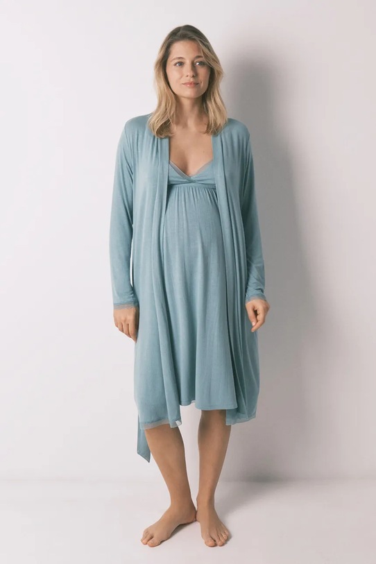 women'secret női viszkóz fürdőköpeny kék 2173143