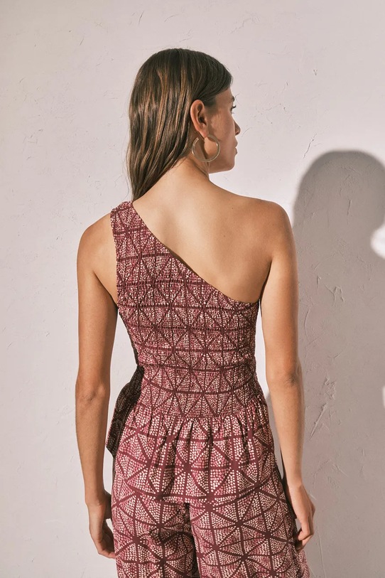 Women'secret női pizsama felső 3273321 burgundia AW26