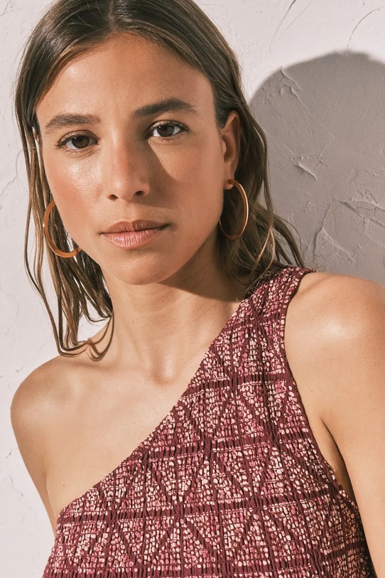 Women'secret női pizsama felső 3273321 burgundia