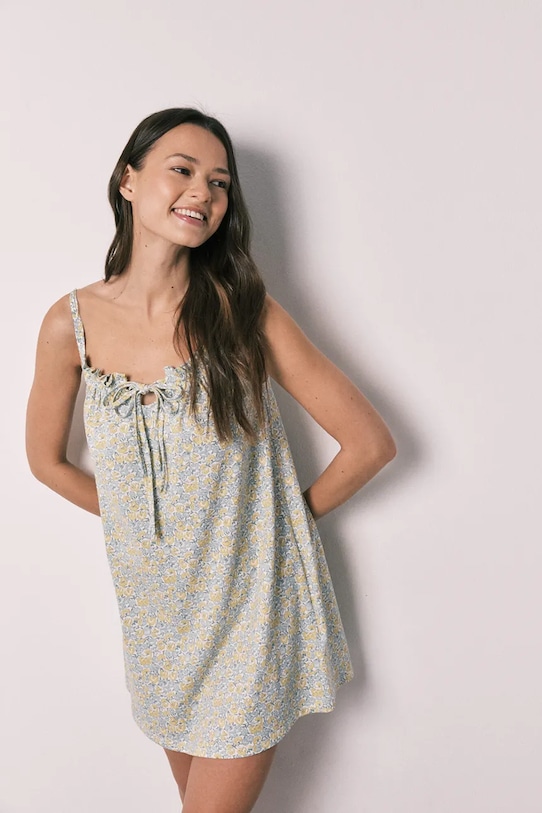 Abbigliamento women'secret camicia da notte da donna in cotone 4443622 giallo