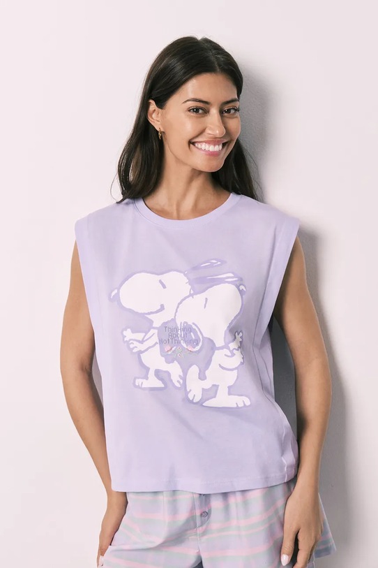 Ruházat women'secret Kétrészes pizsama női pamut 3133534. lila