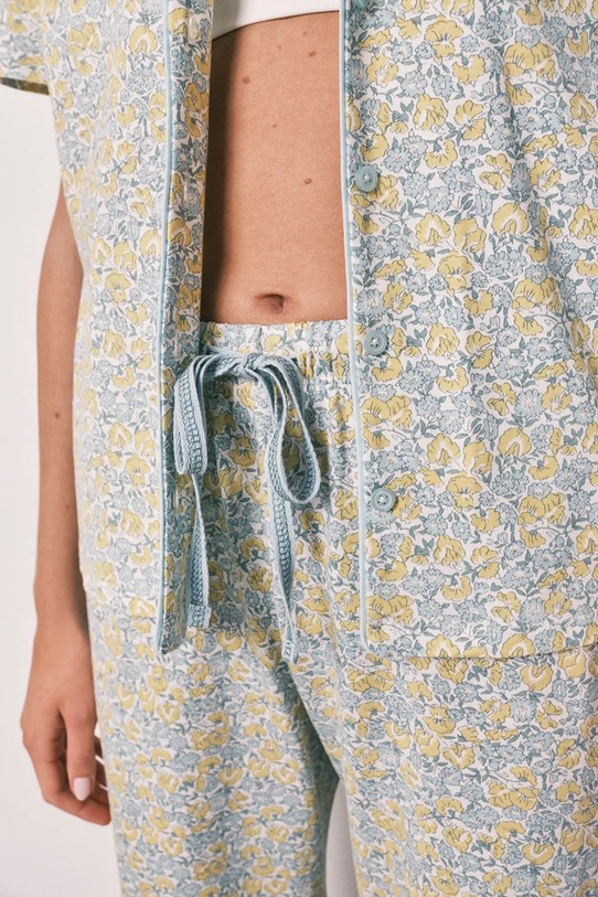 women'secret dvoudílné pyžamo dámské bavlněné 3133530 žlutá