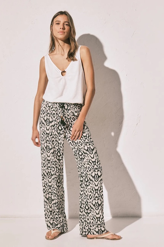 women'secret Pantaloni de pijama femei din vâscoză 3703247 bej AW26