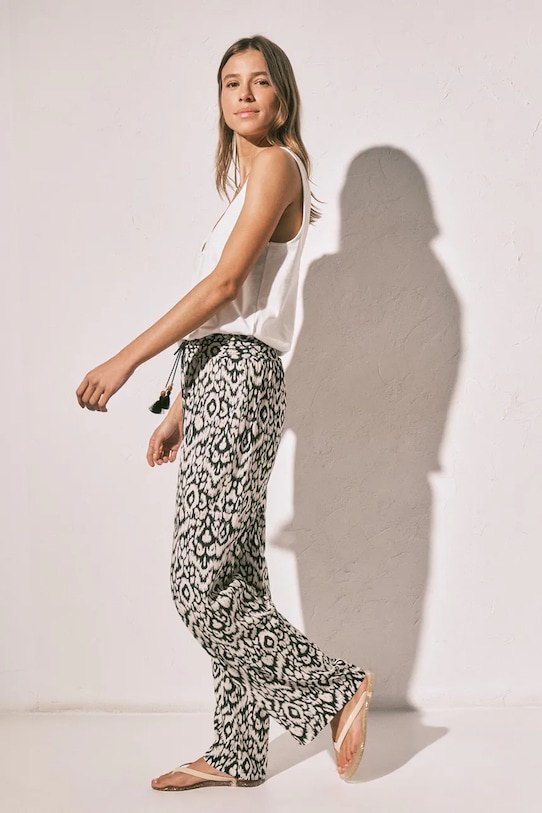 women'secret Pantaloni de pijama femei din vâscoză 3703247 bej