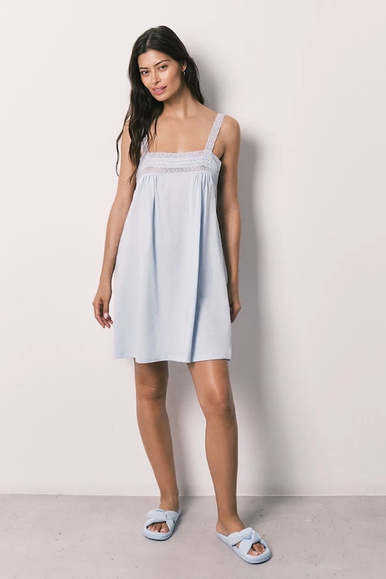 Ruházat women'secret női pamut Hálóing 4363633 kék