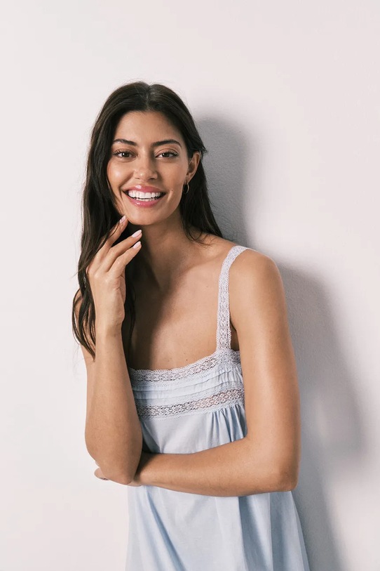 women'secret női pamut Hálóing 4363633 kék