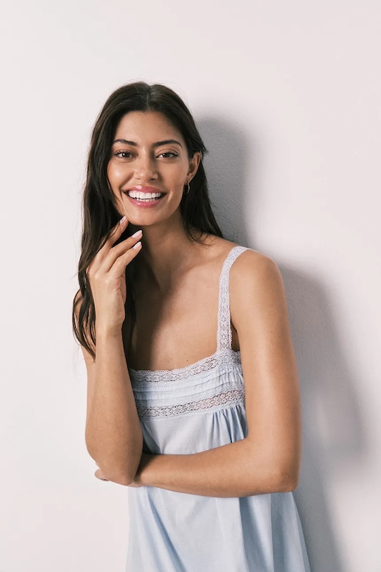 women'secret női pamut Hálóing 4363633 kék