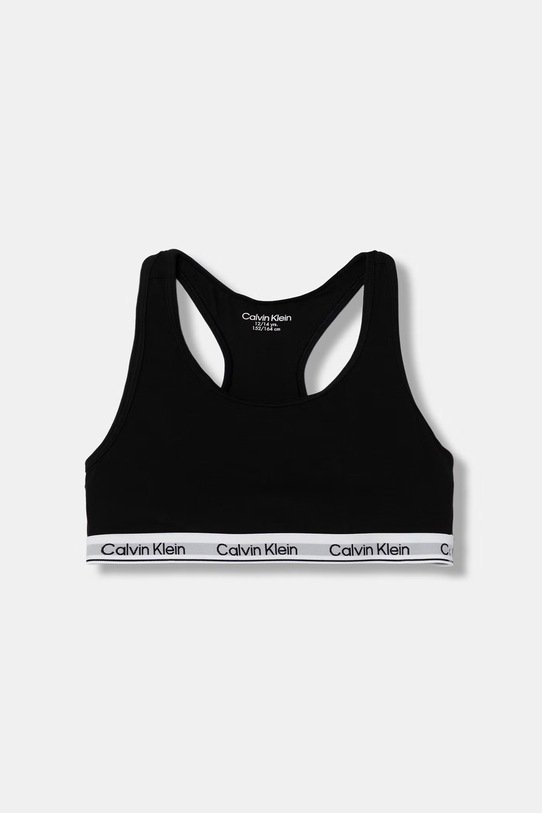 DÍVKA Calvin Klein Underwear podprsenka dětská bavlněná s elastanem 2-pack G80G800742.9BY2 černá