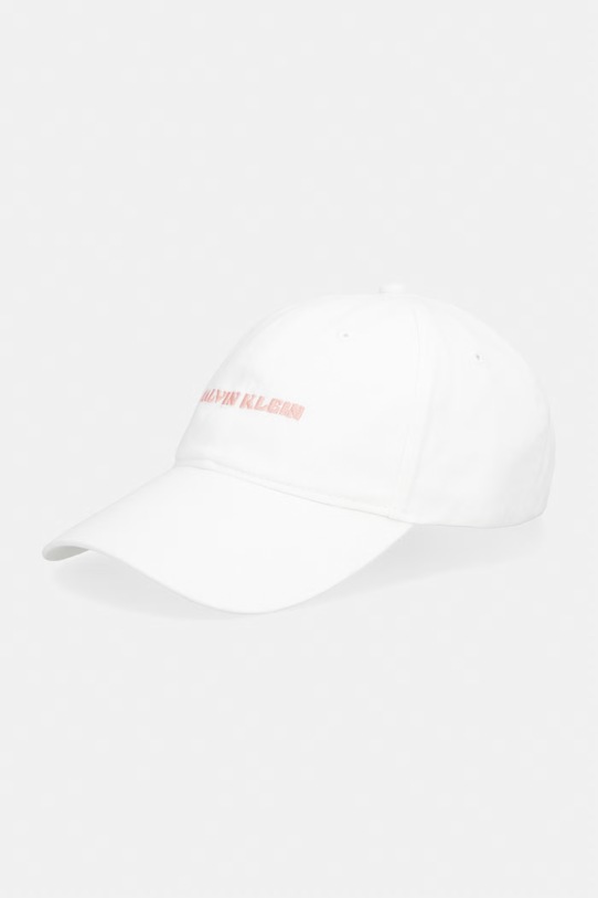 Calvin Klein șapcă baseball pentru femei, din bumbac alb LV04F5089G