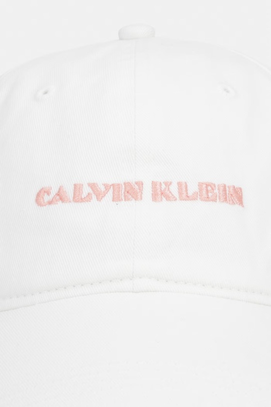 Calvin Klein șapcă baseball pentru femei, din bumbac LV04F5089G alb AW26