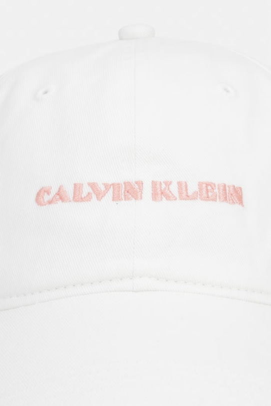 Calvin Klein șapcă baseball pentru femei, din bumbac LV04F5089G alb AW26