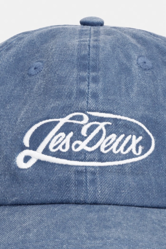 Les Deux czapka z daszkiem męska jeansowa 1002011 granatowy AW26