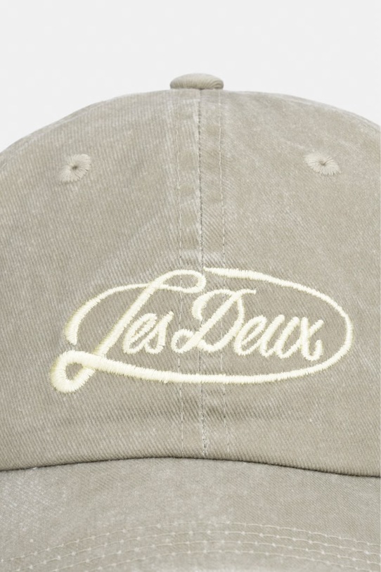 Les Deux čiapka so šiltom pánska rifľová 1002011 zelená AW26