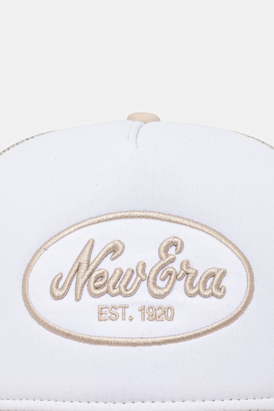 New Era czapka z daszkiem trucker OVAL FOAM PATCH TRUCKER 60856292 beżowy AW26