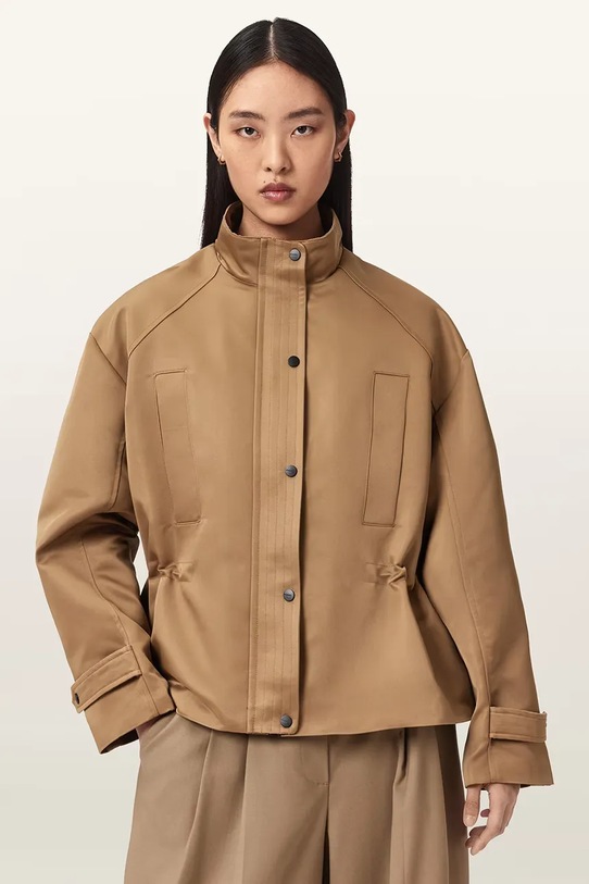 AllSaints krótka kurtka damska LUELLAH brązowy W006OE