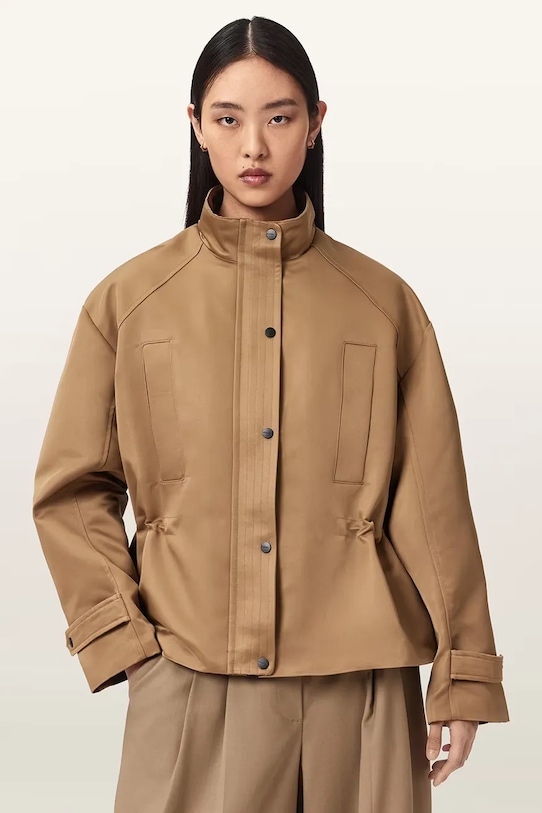 AllSaints krótka kurtka damska LUELLAH brązowy W006OE