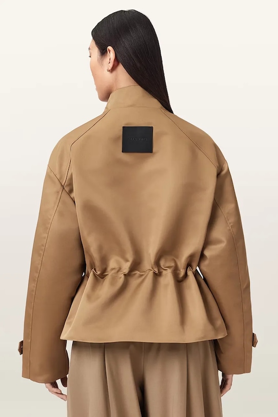 AllSaints krótka kurtka damska LUELLAH W006OE brązowy AW26