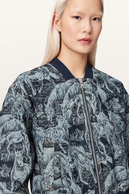 AllSaints kurtka damska bawełniana KAYTRA multicolor W047OE