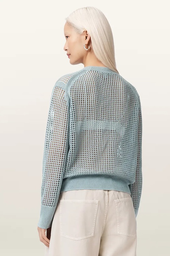 AllSaints sweter damski z wiskozą RAELYN W047KE niebieski AW26