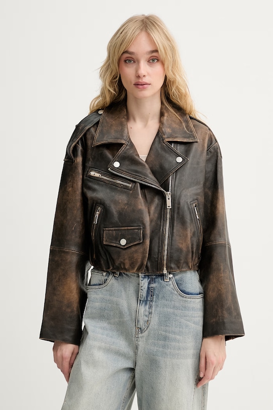 Gestuz кожаная куртка женская из кожи GZdiana коричневый 10911257