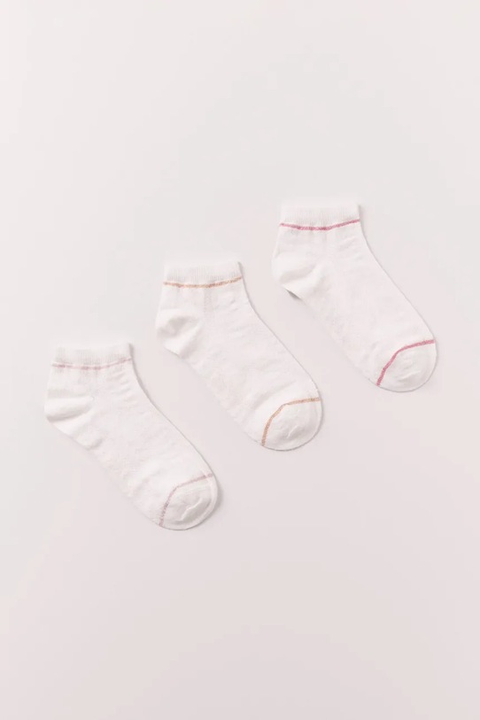 women'secret чорапи дамски 3 броя бял 4483437