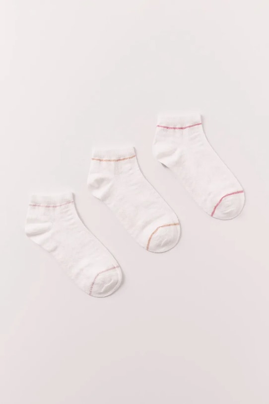 women'secret чорапи дамски 3 броя бял 4483437