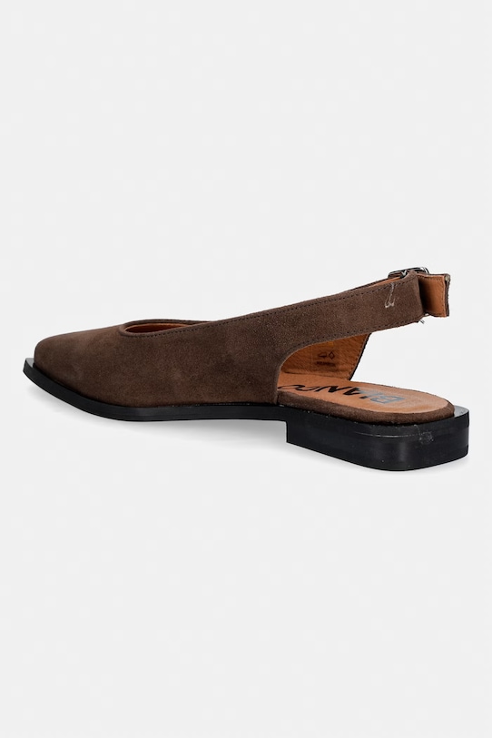 Obuća Bianco balerinke od brušene kože BIAVICTORIA 11252740 smeđa