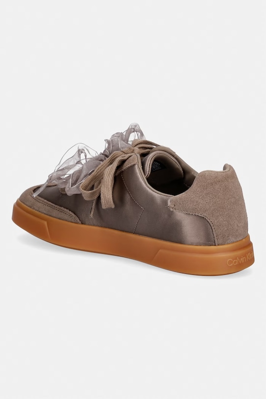 Încălțăminte Calvin Klein LOW PRO CUPSOLE WT SATIN MIX sneakers pentru femei HW0HW03288.0H0 bej