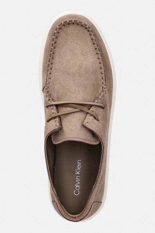 Calvin Klein polobotky pánské semišové HYBRID CLEAN APRON SU béžová HM0HM02336.0HX