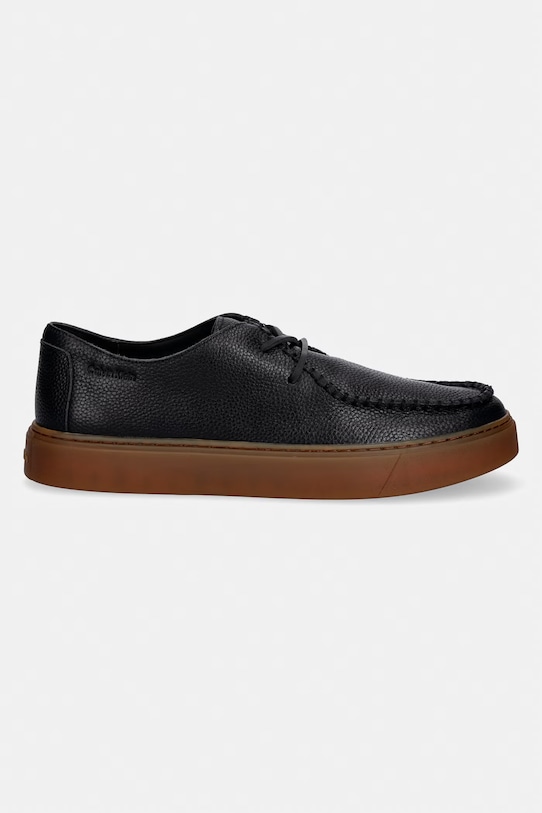 Calvin Klein pantofi pentru bărbați, din piele HYBRID CLEAN APRON TUM LTH HM0HM02186.0GL negru AW26
