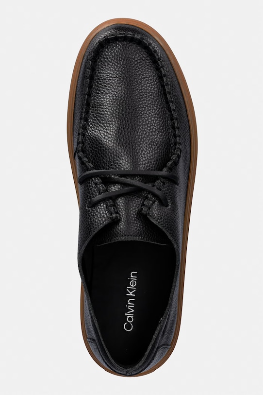 Calvin Klein Polobotky pánské kožené HYBRID CLEAN APRON TUM LTH černá HM0HM02186.0GL