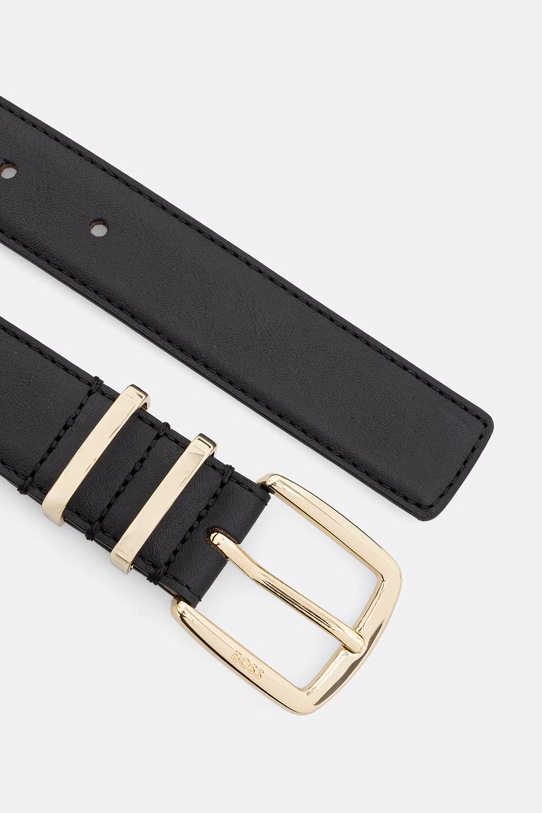 BOSS pásek dámský kožený Plum-ML_Sz30 50568472 černá AW26