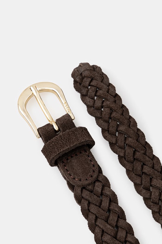 BOSS плетеный ремень для женщин из замши Carol-WnSd_Sz20 50542203 коричневый AW26