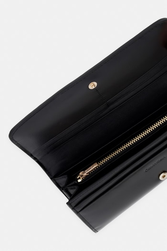 Doplňky Calvin Klein Peněženka dámská kožená LV04F1224G černá