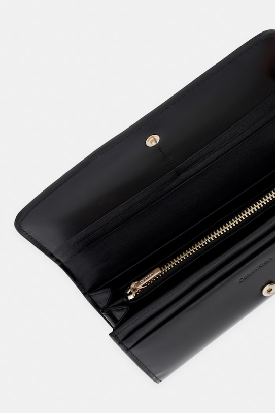 Doplňky Calvin Klein Peněženka dámská kožená LV04F1224G černá