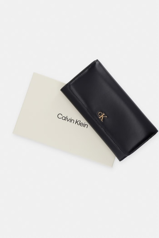 Calvin Klein Peněženka dámská kožená LV04F1224G černá