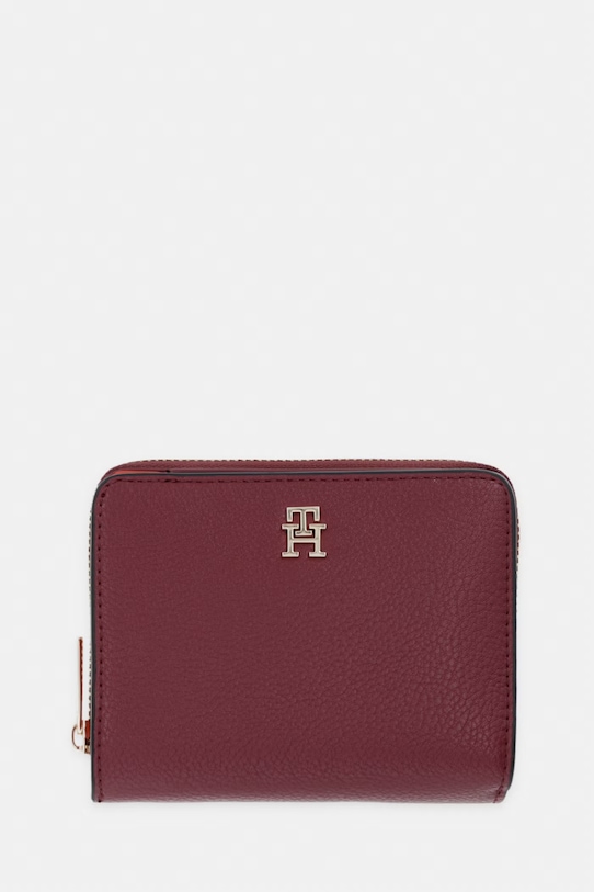 Tommy Hilfiger Peněženka dámská z imitace kůže burgundské AW0AW18758