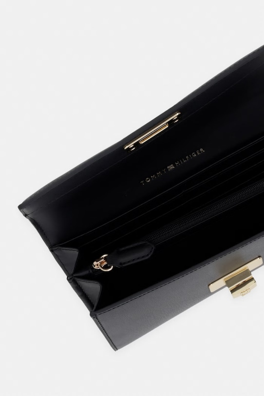 Doplňky Tommy Hilfiger Peněženka dámská z imitace kůže AW0AW18704 černá