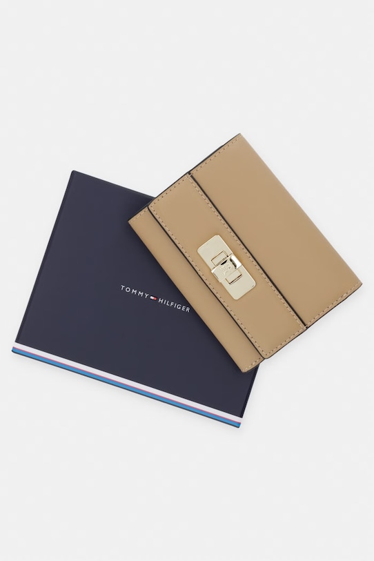 Tommy Hilfiger Peněženka dámská z imitace kůže AW0AW18703 béžová