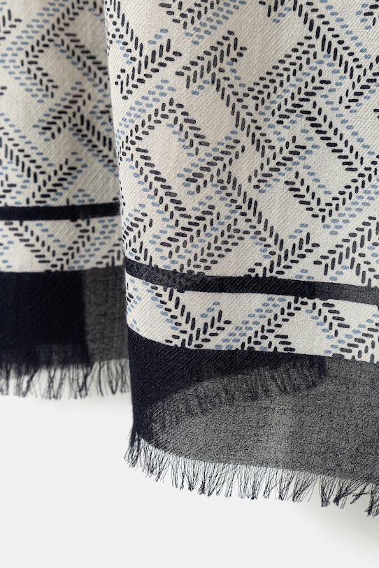Tommy Hilfiger eșarfă pentru femei, din mătase AW0AW18683 bleumarin AW26