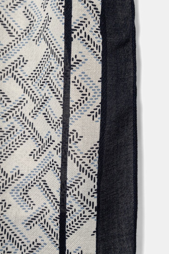 Doplňky Tommy Hilfiger malý šátek dámský hedvábný AW0AW18683 námořnická modř