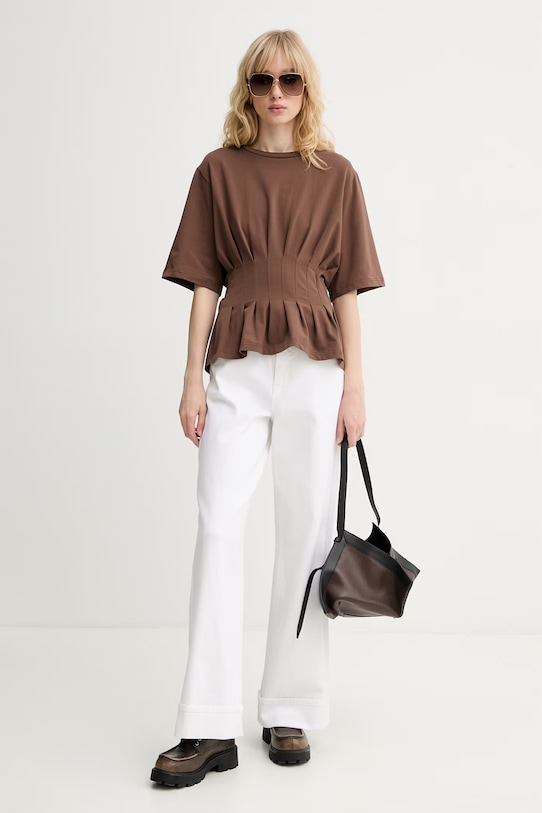 Gestuz jeansy straight damskie GZlivia 10911175 biały AW26