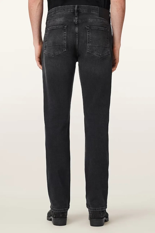 AllSaints jeansy skinny męskie SID M016EE czarny AW26