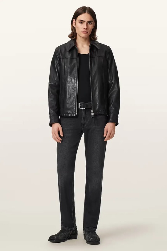 AllSaints jeansy skinny męskie SID czarny M016EE