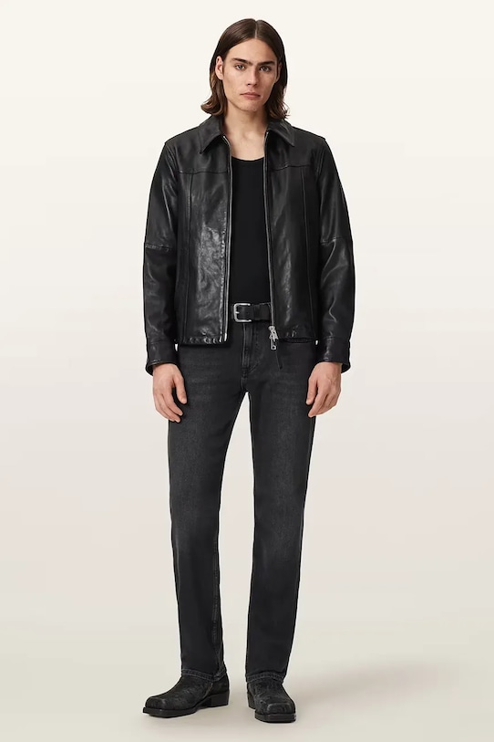 AllSaints jeansy skinny męskie SID czarny M016EE