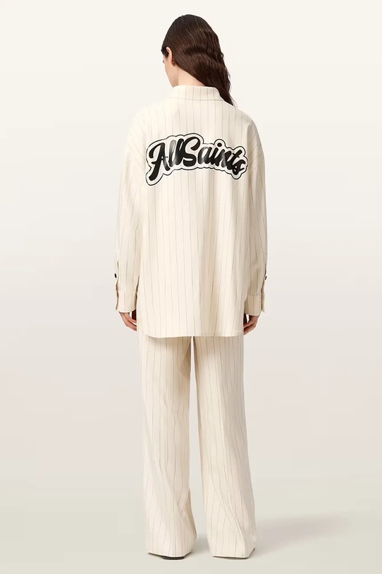 AllSaints spodnie wide leg damskie z wiskozy OLGA W093TE