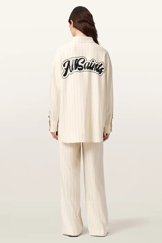 AllSaints spodnie wide leg damskie z wiskozy OLGA W093TE