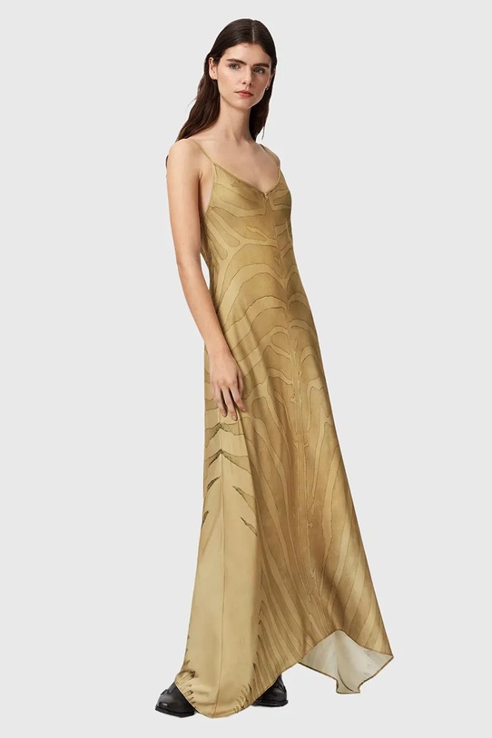 Îmbrăcăminte AllSaints rochie LEONA W199DE galben